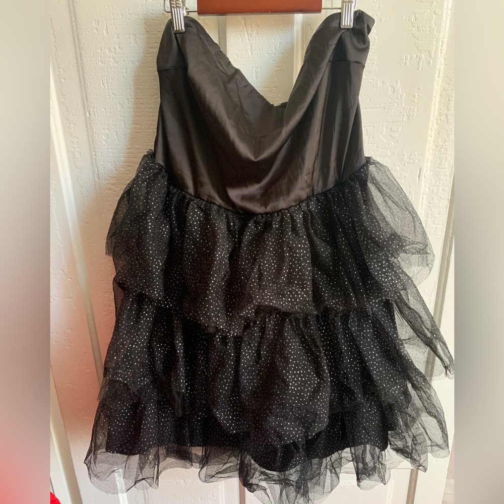 Black and silver tutu dress 2X